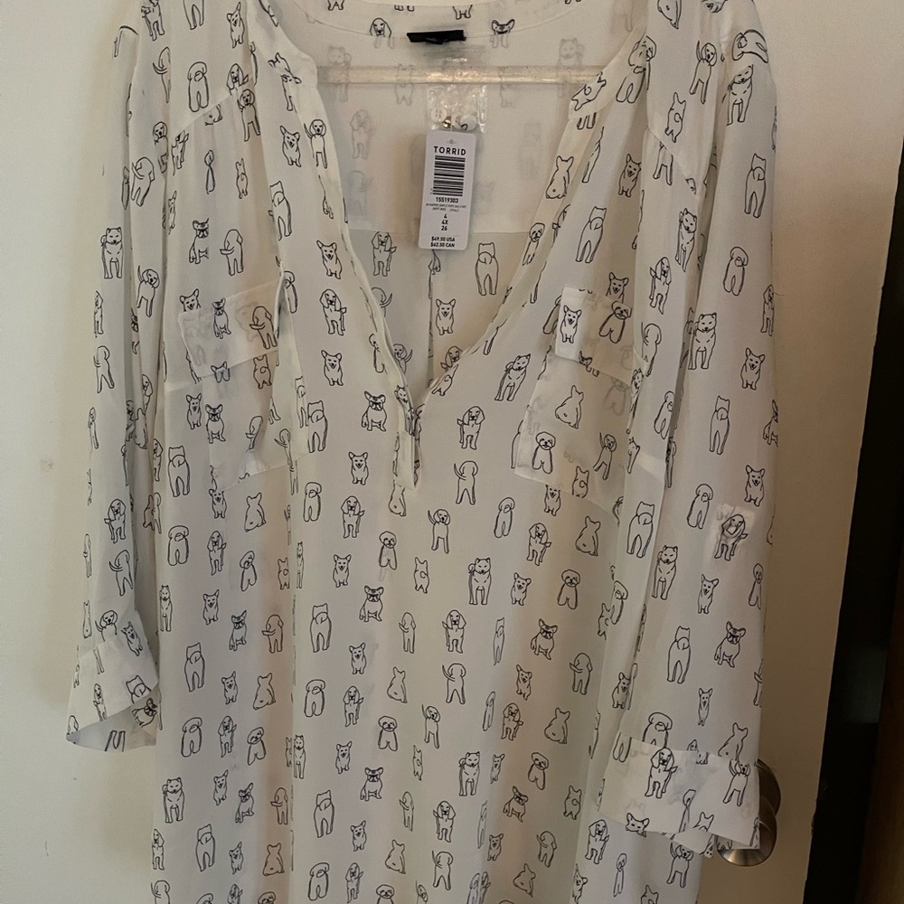 Torrid Harper Dog Shirt new with tags 4